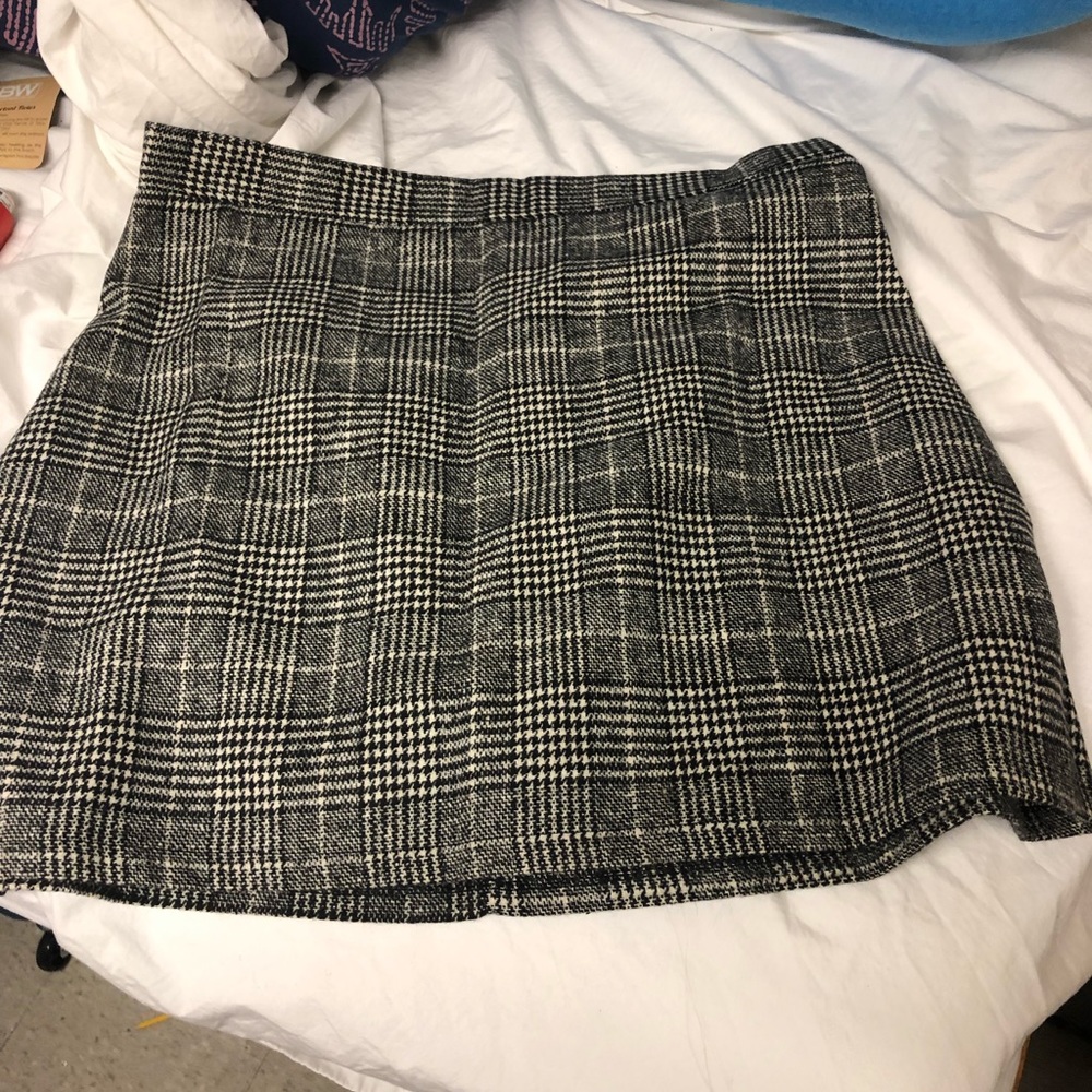 Plaid A-Line Skirt